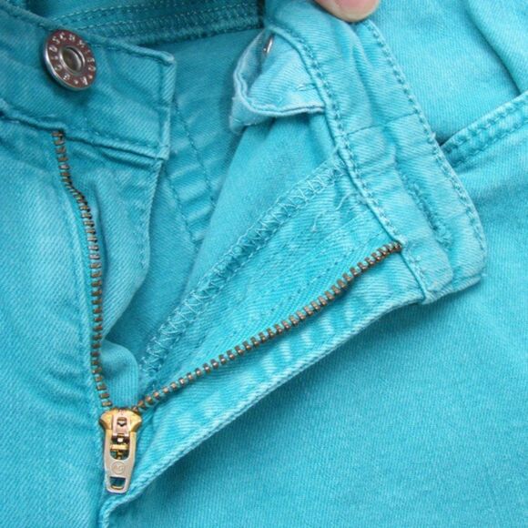 AG ADRIANO GOLDSCHMIED Stevie Ankle Jeans, 28 Teal/Blue-green, Stretch - Picture 7 of 9